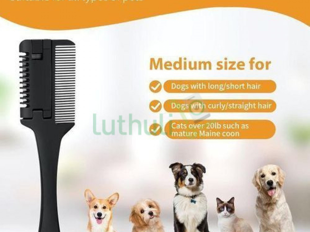 2-in-1 Pet Grooming Comb for Dogs & Cats