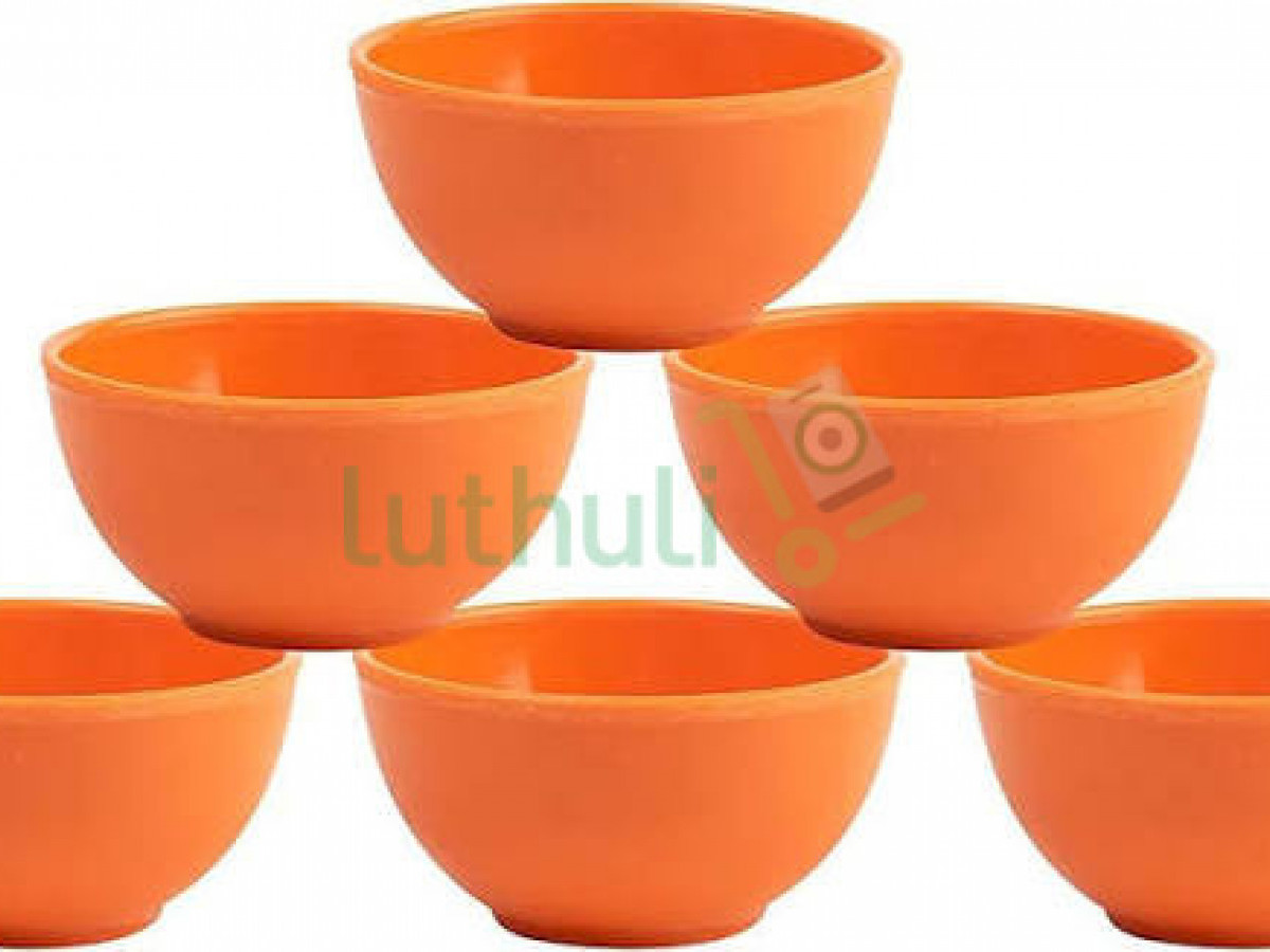 6-Piece Orange Bowls Set – Vibrant, Durable B