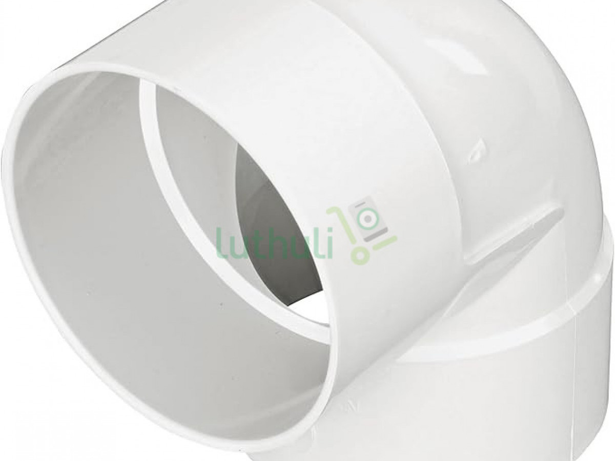 PVC 90 Degree Bend 6 Inch White | 152mm