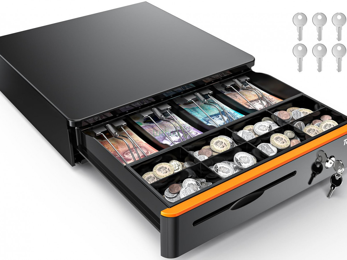 Automatic 5 Tray Cash Drawer for POS Systems