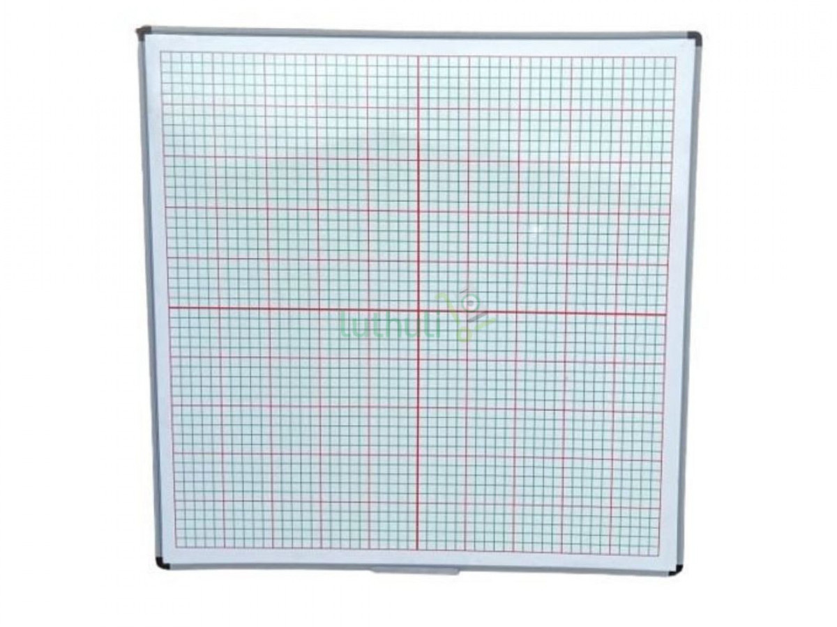 4ft x 4ft Magnetic Graph Whiteboard – 120×120