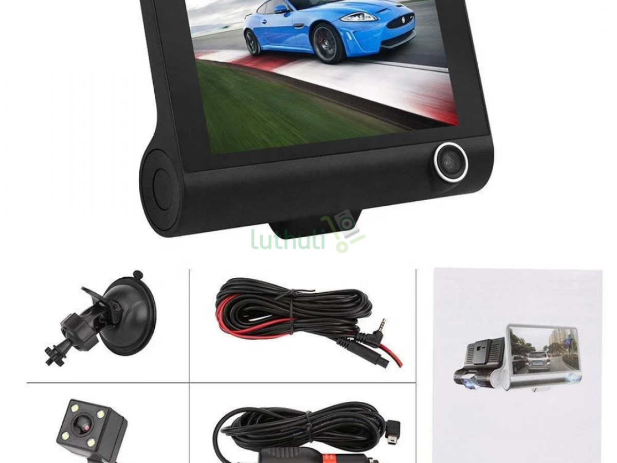 1080p Full Hd Dash Cam With 3lens