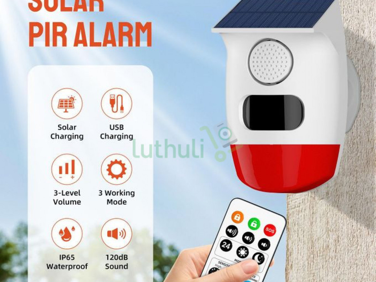 Security Wireless Solar Alarm with Flash Lamp