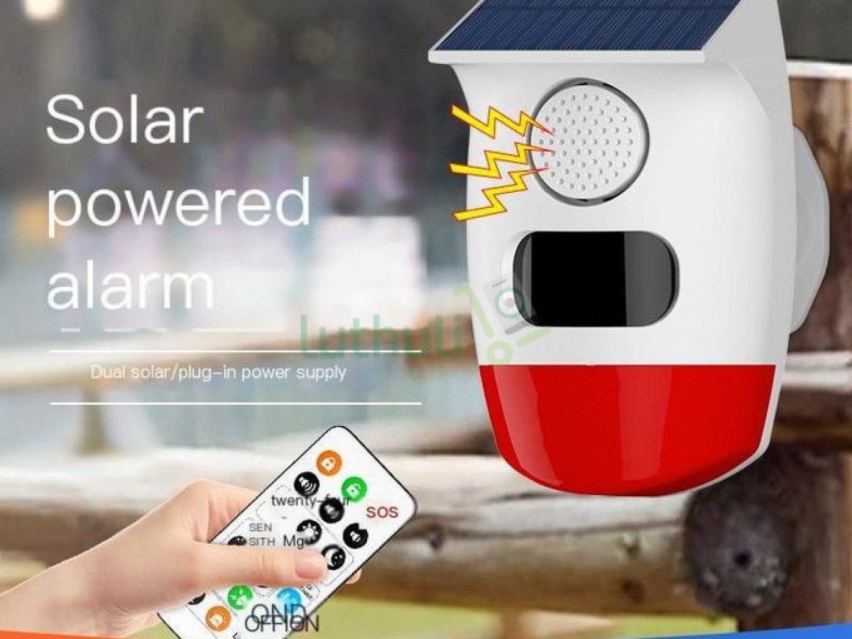 Security Wireless Solar Alarm with Flash Lamp