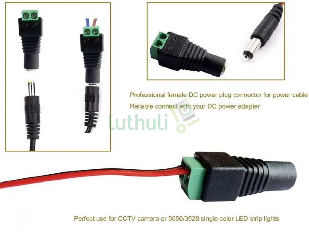 DC Power Jack Connectors (100pcs Pack) – CCTV
