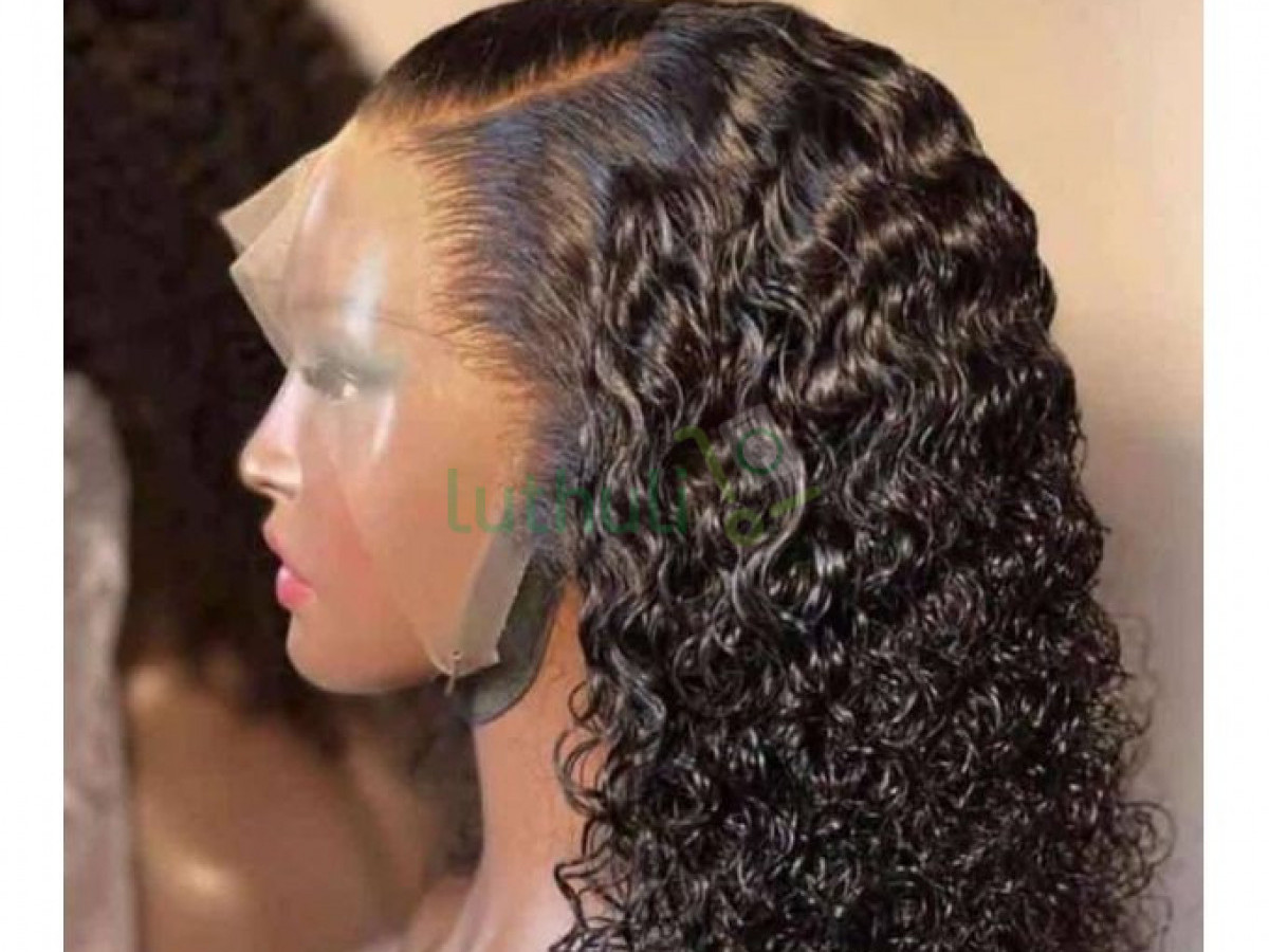 water curl human hair wig 14