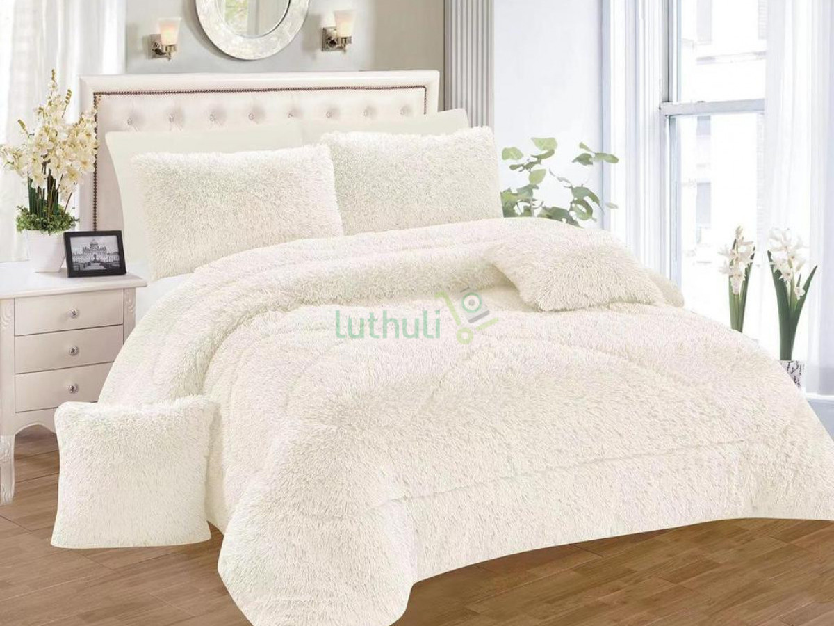 6pcs Fluffy Full(6*7) Duvet Set-colour varies