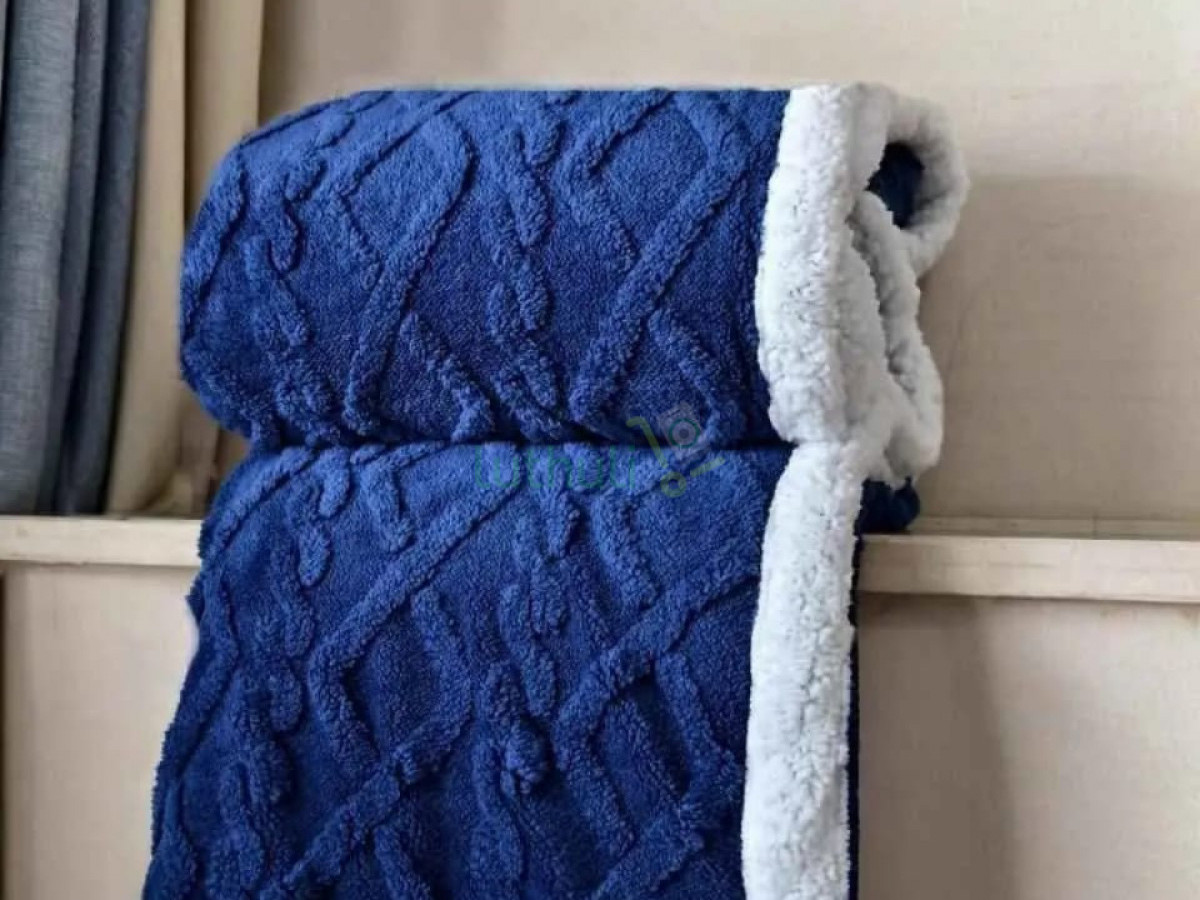 Fleece sherpa warm woolen throw blanket(6*7)