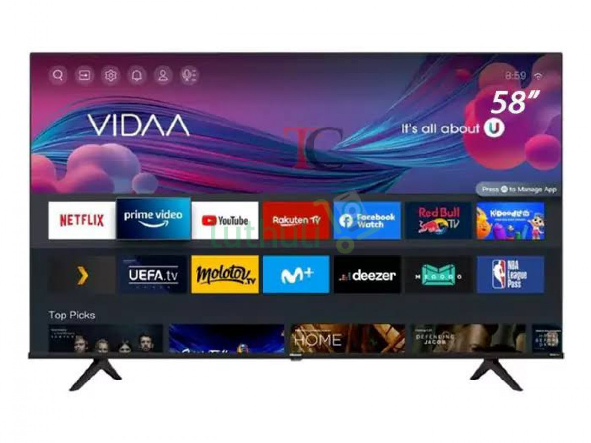 Hisense 58inch smart vidaa tv