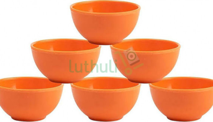 6-Piece Orange Bowls Set – Vibrant, Durable B