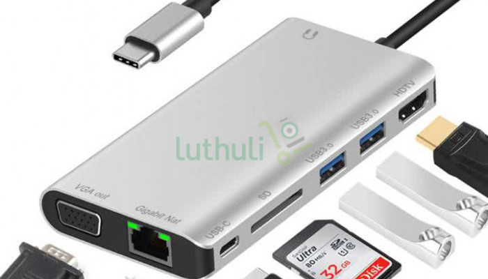 8 in 1 type c docking station.