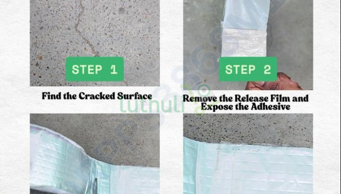 Waterproof Aluminum Butyl Tape - Permanent Repair Rubber Foil