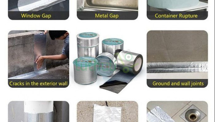 Waterproof Aluminum Butyl Tape - Permanent Repair Rubber Foil