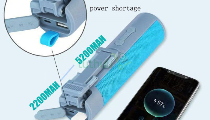 BT Wireless Speaker With Selfie Stick , Power Bank,Flashlight