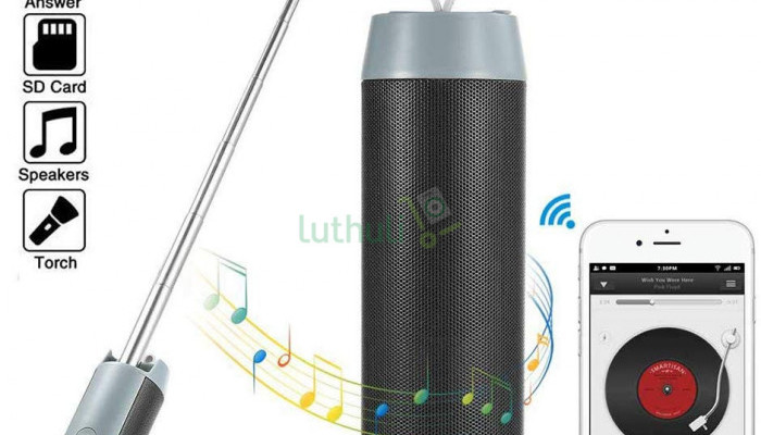 BT Wireless Speaker With Selfie Stick , Power Bank,Flashlight