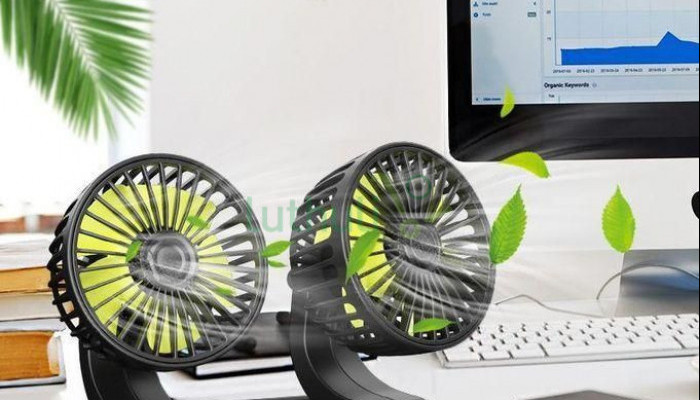 Multi-function USB Car Office 360 Degrees Adjustable Cooling Fan