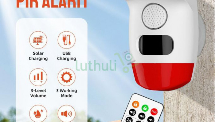 Security Wireless Solar Alarm with Flash Lamp