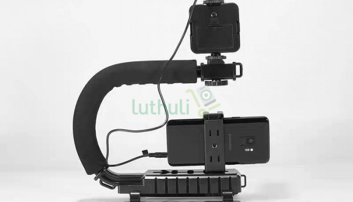 Vlogging Kit with LED Light Tripod Phone Holder Remote Control