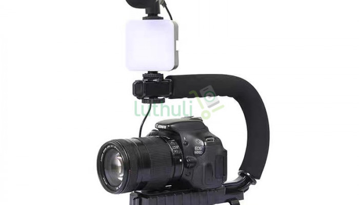 Vlogging Kit with LED Light Tripod Phone Holder Remote Control