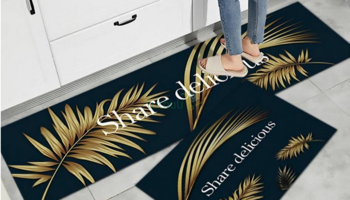 Durable rubber kitchen mats with comfort support