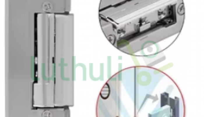 Compact electric strike lock for secure door access control