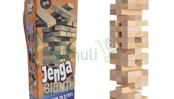 Wooden Jenga Tower Game for Kids & Adults