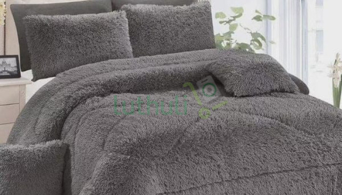 6pcs Fluffy Full(6*7) Duvet Set-colour varies