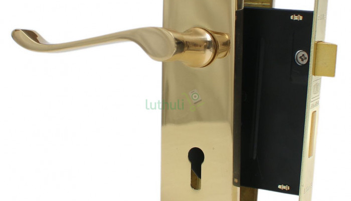 Original union scroll handle door lock