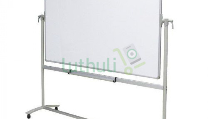 8ft x 4ft Magnetic Whiteboard with Wheeled St
